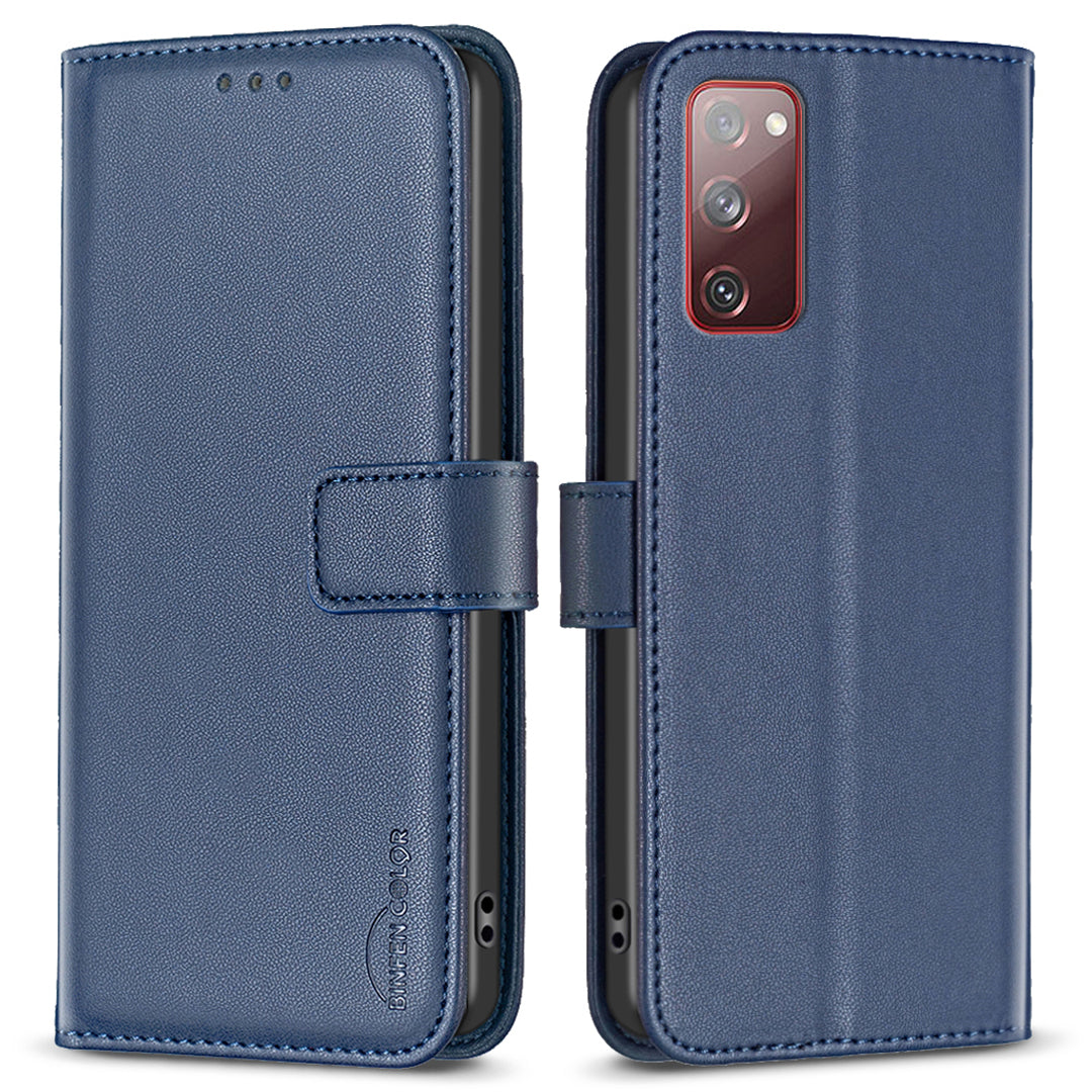 BINFEN COLOR BF17 til Samsung Galaxy S20 FE 5G / S20 FE / S20 FE 2022 / S20 Lite PU læder Telefon Cover Stand Pung Etui BINFEN COLOR BF17 til Samsung Galaxy S20 FE 5G / S20 FE / S20 FE 2022 / S20 Lite PU læder Telefon Cover Stand Pung Etui